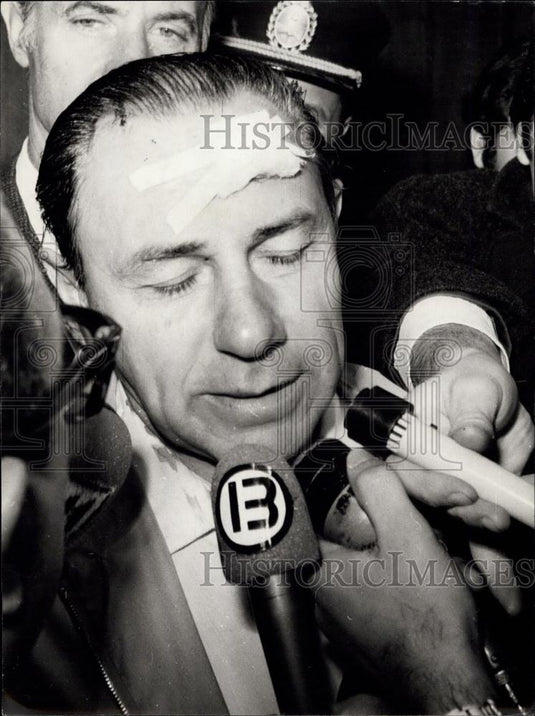 1971 Press Photo Argentine General Julio Alsogaray Wounded, Kidnapping - Historic Images