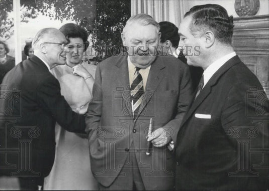 1966 Press Photo Dr. Erich Mende - Historic Images