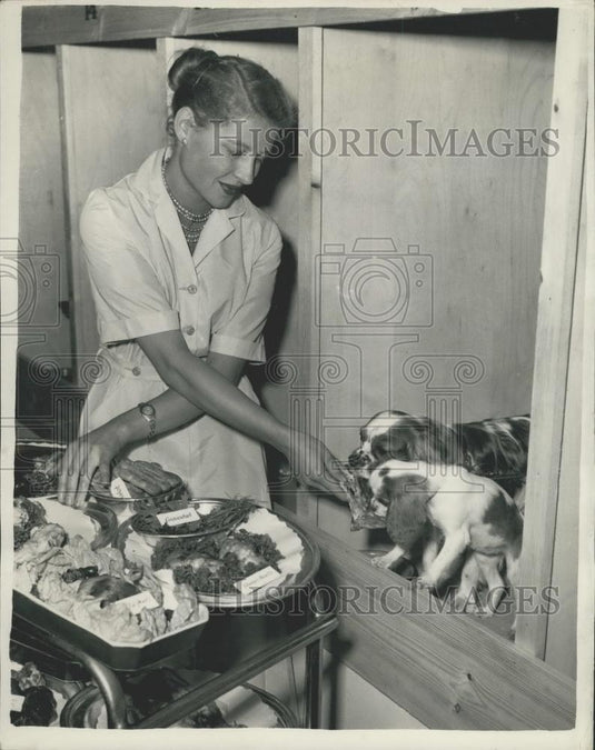 Press Photo The National Pets Club feeding it's members - Historic Images
