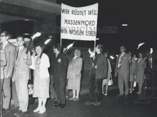 1962 Press Photo "Armament means mass murder"protest march - Historic Images