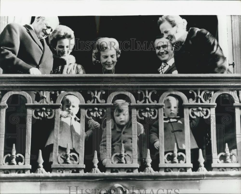 1971 Press Photo King Frederik of Denmark celebrates his 72nd birthday - Historic Images