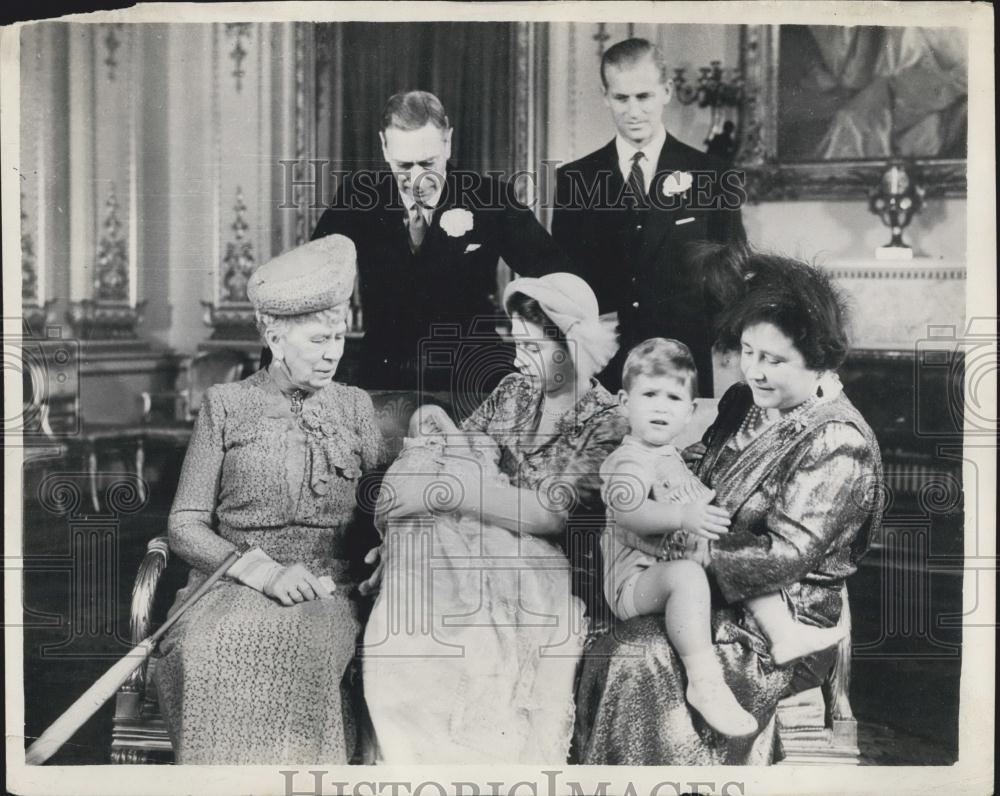 Press Photo Christening of Princess Anne at Buckingham Palace - Historic Images