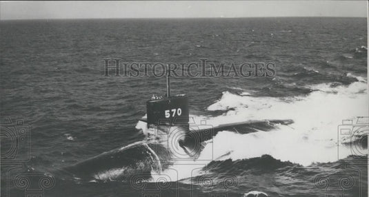 1974 Press Photo Japan's latest Submarine "Kuroship" - Historic Images