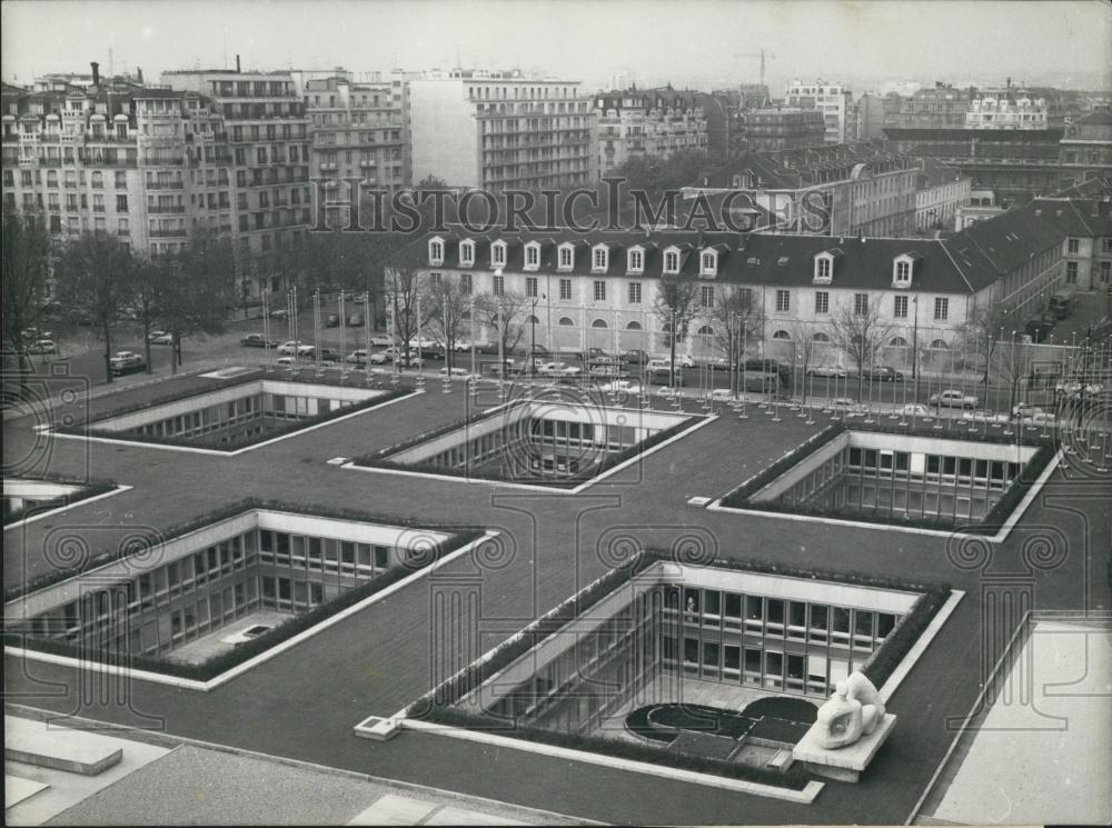 1965 Press Photo The New UNESCO Subterranean Building - Historic Images