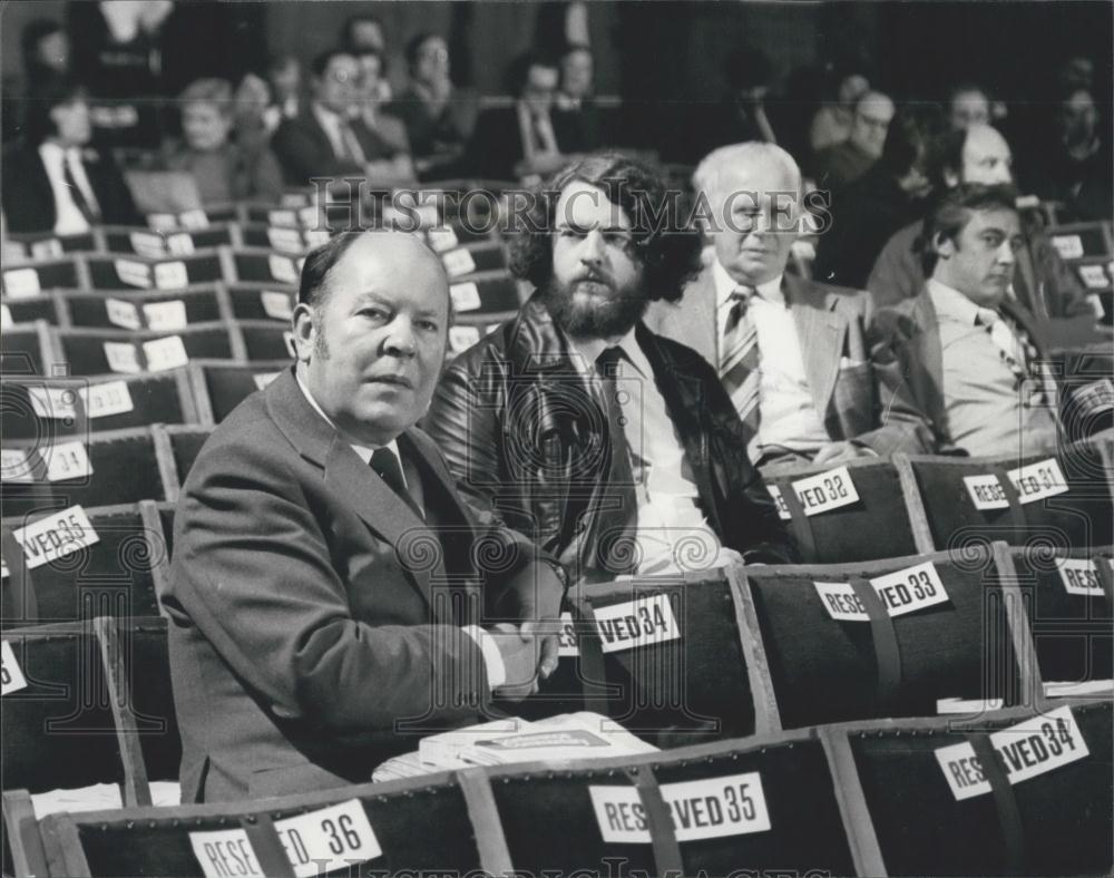 1976 Press Photo Reg Prentice, Labour Party Conference, Blackpool - Historic Images