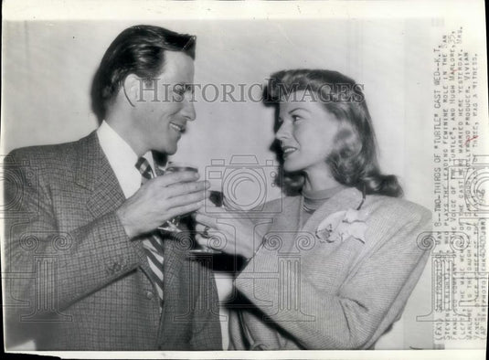 1953 Press Photo - K.T. Stevens & Hugh Marlowe - Historic Images