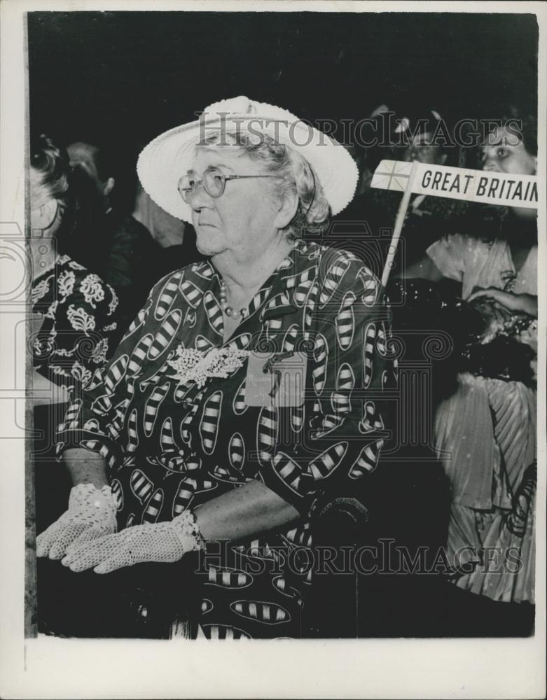 1952 Press Photo British Delegate At The International Woman Congress - Historic Images