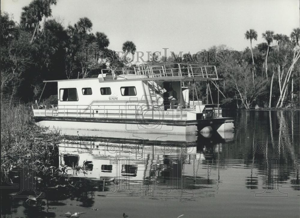 1982 Press Photo Sunline Cruiser River Cruising In Florida - Historic Images