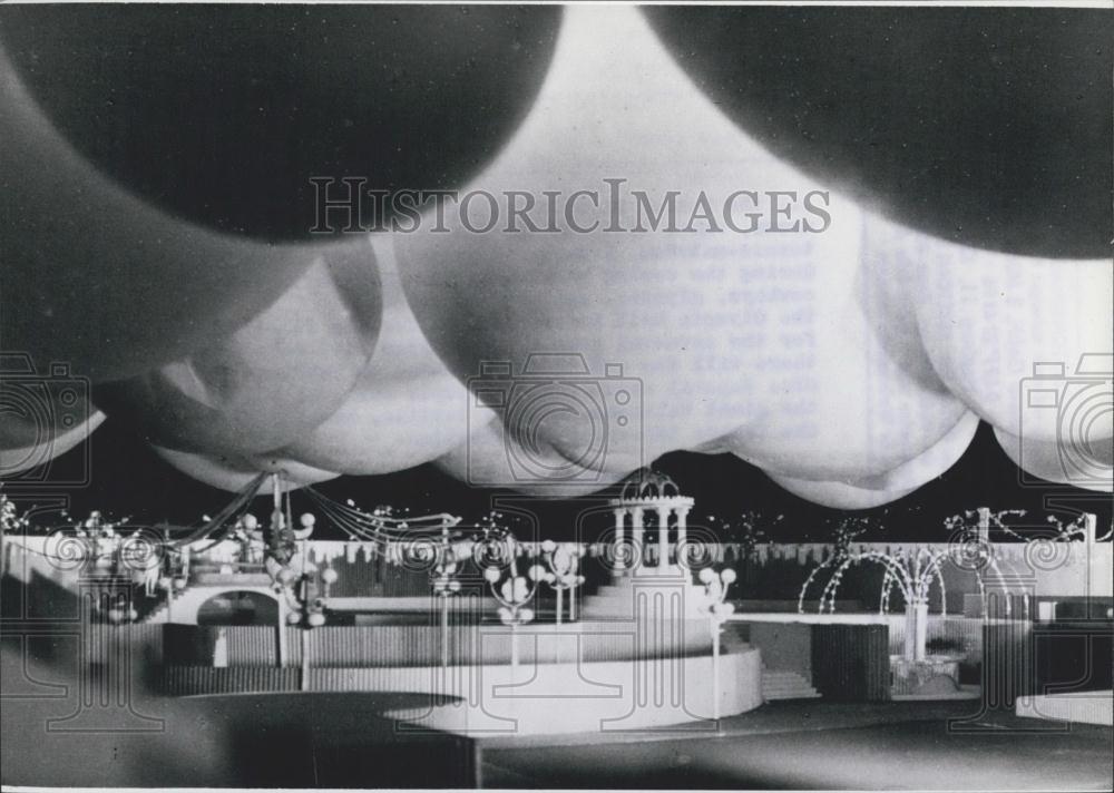 Press Photo Munich Olympic hall is new prepared for the Carnival: - Historic Images