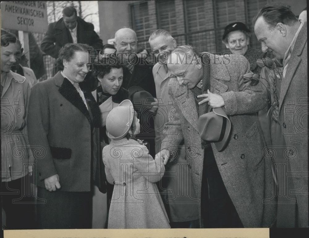 1956 Press Photo Dr.Otto Suhr , mayor of West Berlin - Historic Images