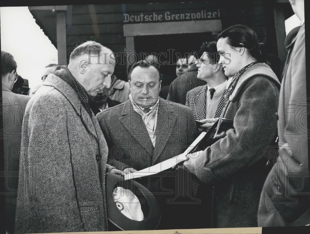 1956 Press Photo Dr. Otto Suhr ,mayor of West Berlin - Historic Images