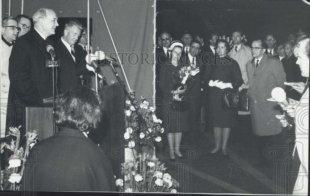 1966 Press Photo Secretary of State Dean Rusk, Helsinki, Finland - Historic Images