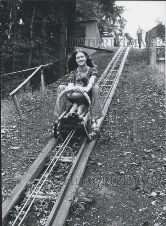 1972 Press Photo Toboggan Run, Cochen, Model, West Germany - Historic Images