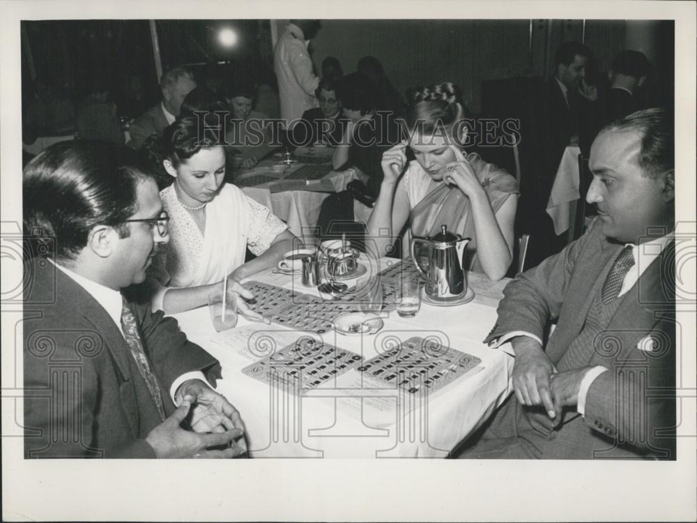 Press Photo Bingo is an American round game - Historic Images