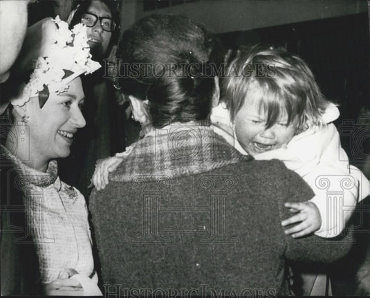1968 Press Photo Princess Margaret & Miss Noreen O'Brien & baby Sharon - Historic Images