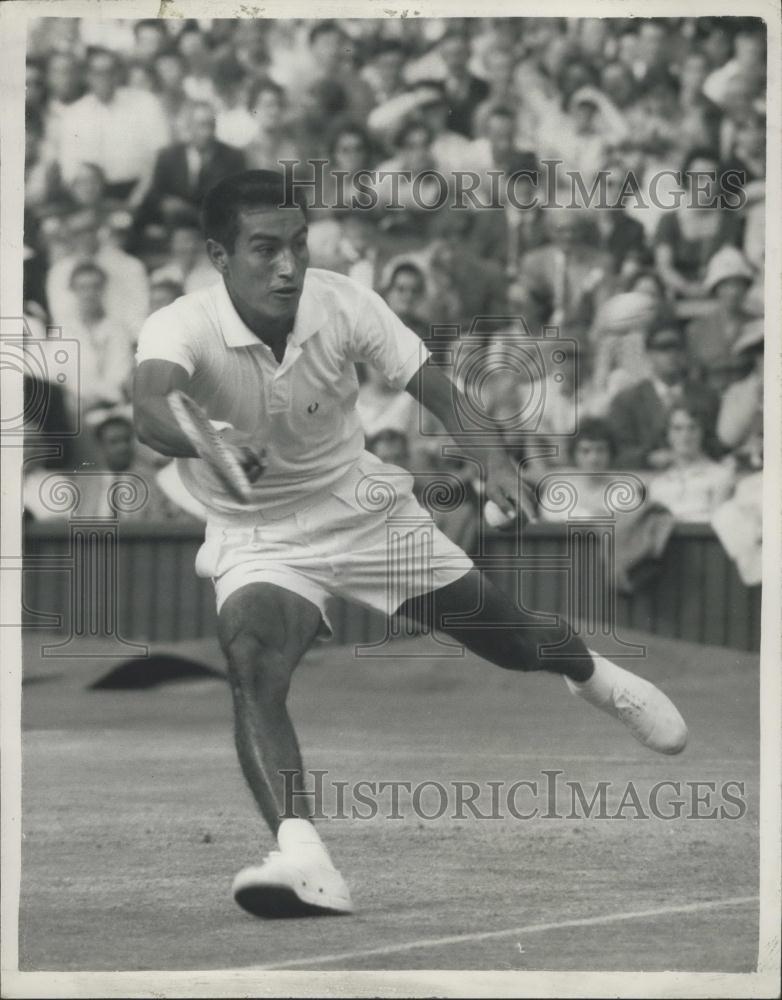 1959 Press Photo A Olmedo, Wimbledon - Historic Images