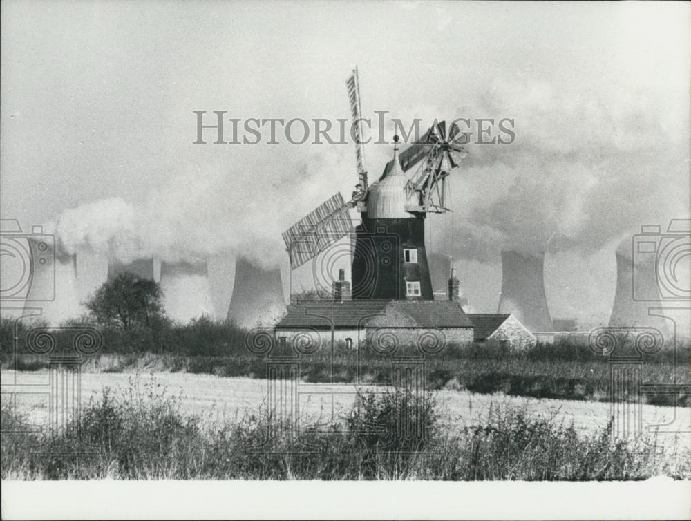 Press Photo generating station at North Leverton, Nottinghamshire - Historic Images