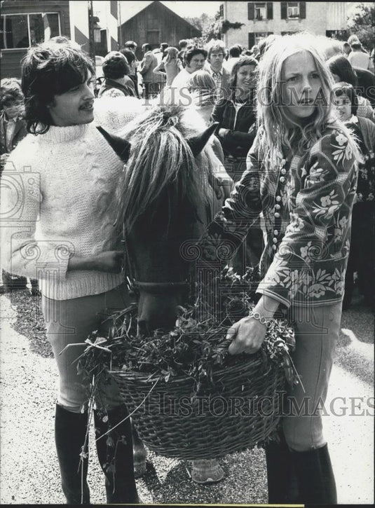 1974 Press Photo Iceland Pony, Switzerland - Historic Images
