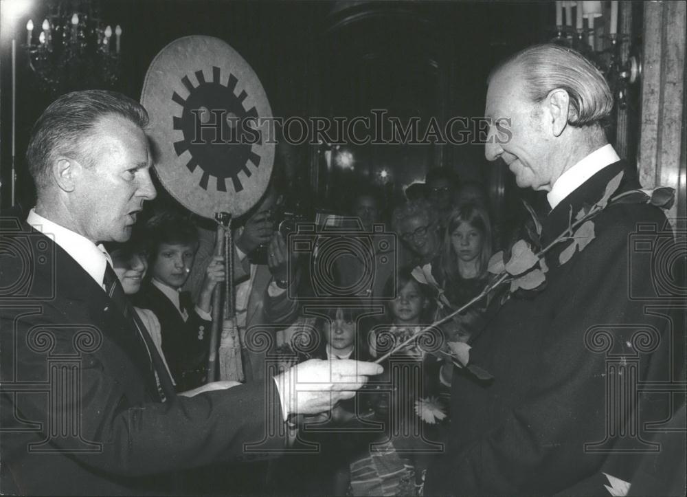 Press Photo Kurt Walheim, Poland Parliament Witold Lassote - Historic Images