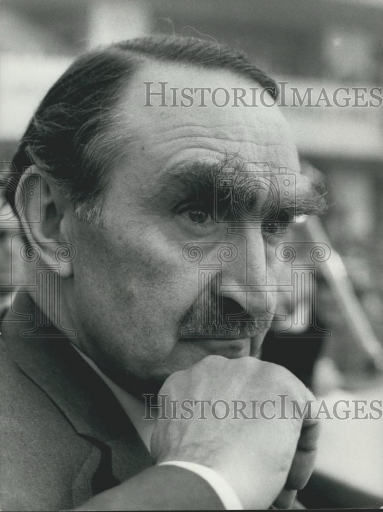 Press Photo Italian Unified Socialist Party Leader Pietro Nenni Closeup Candid - Historic Images