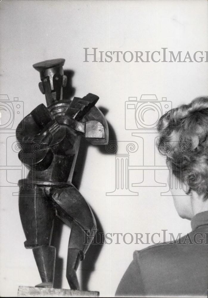 1953 Press Photo Cubism Revived At A Paris Art Exhibition - Historic Images