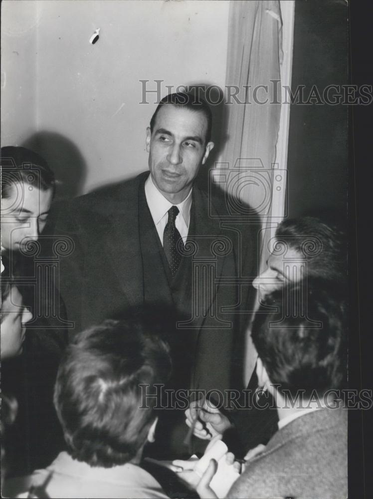 1953 Press Photo X. M. Louis Chauvet,French author and journalist - Historic Images