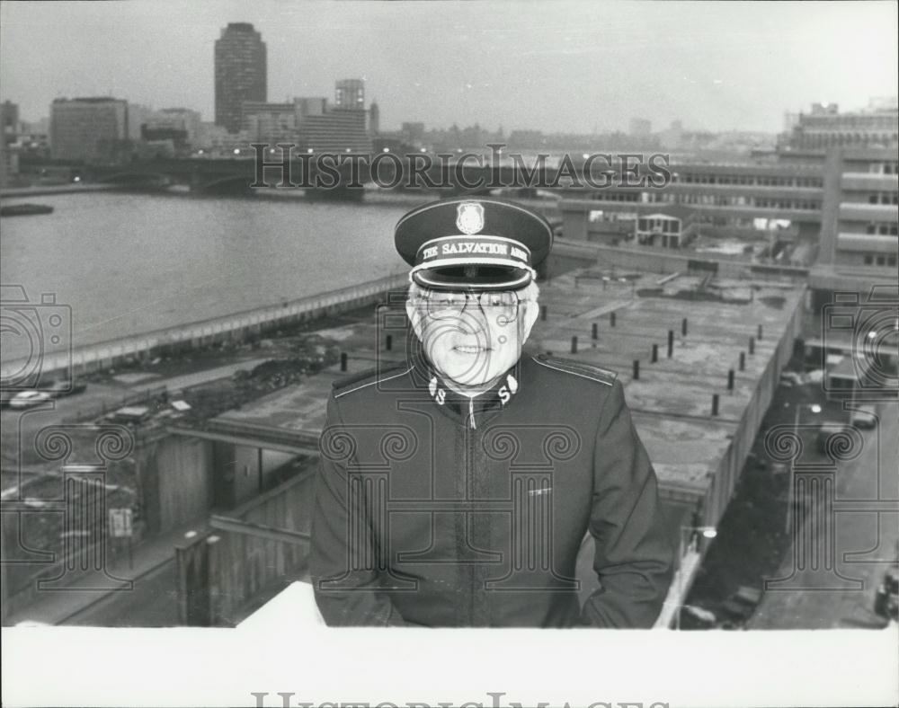 1980 Press Photo New Salvation Army Leader Commissioner John Needham - Historic Images