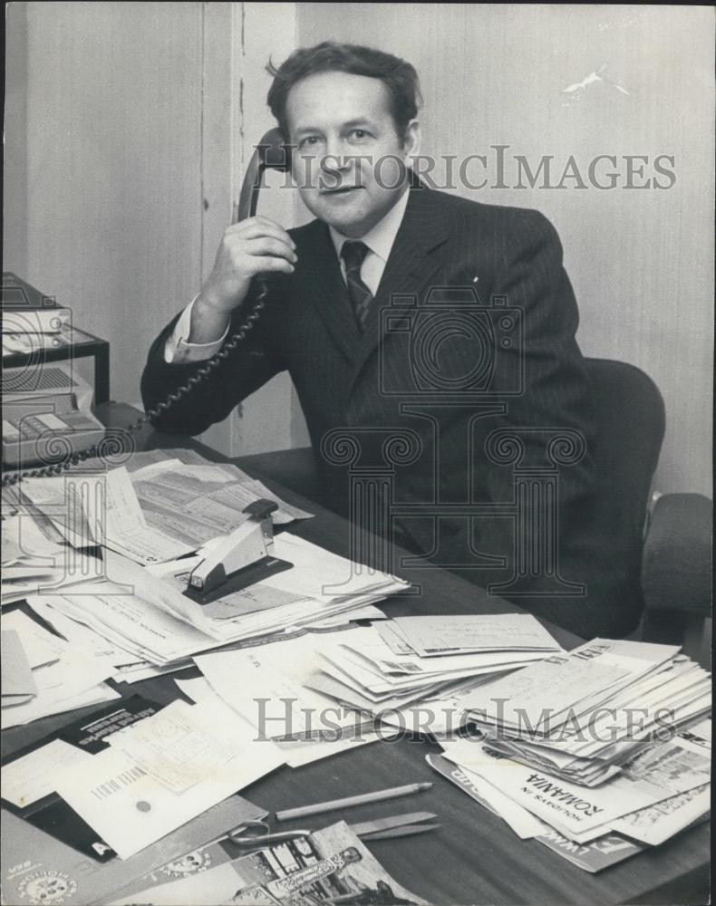 1972 Press Photo Georgi Gotsev, Managing Director, Balkan Holidays, Britain - Historic Images