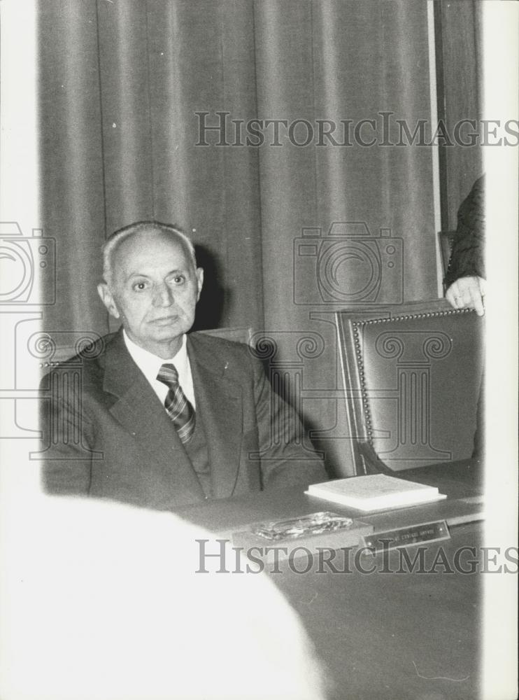 Press Photo Minister of Defense, Evstathios Latsoudis - Historic Images