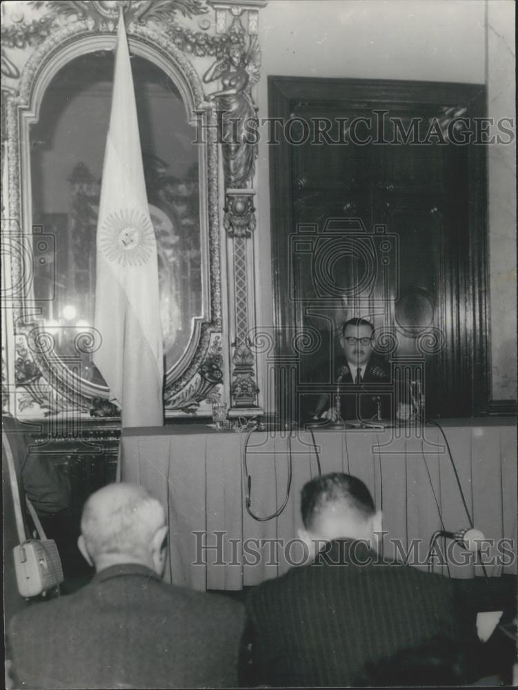 1966 Press Photo General Juan Carlos Ongania ,Argentina President - Historic Images