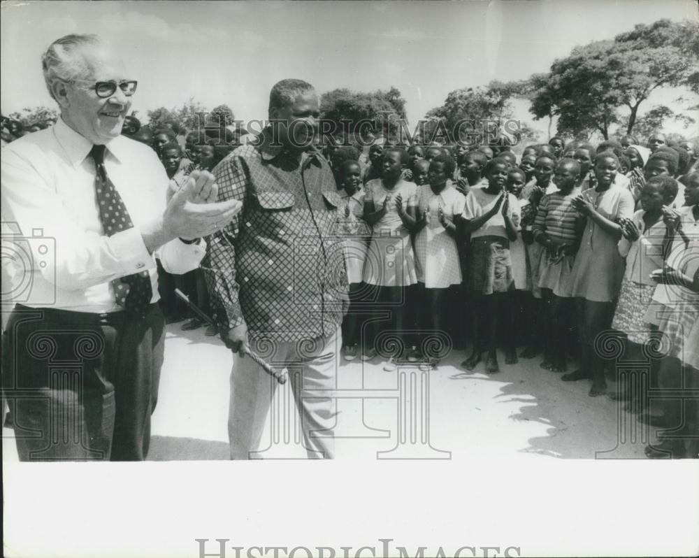 1978 Press Photo Zapo-Leader Joshua Nkomo Former Prime Minister Paul Hartling - Historic Images