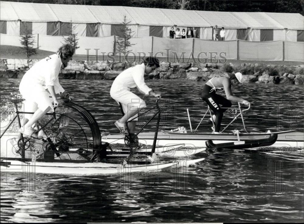 1982 Press Photo Pedalo World Championship in Weggis - Historic Images