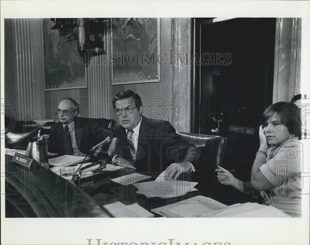 1975 Press Photo Foreign Relations Multinat&#39;l Corporations Subcomm-Frank Church - Historic Images