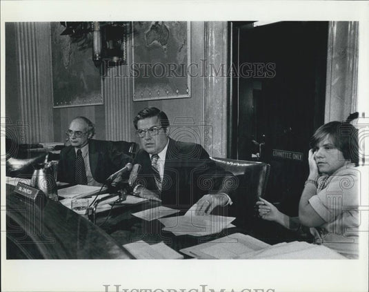 1975 Press Photo Foreign Relations Multinat'l Corporations Subcomm-Frank Church - Historic Images
