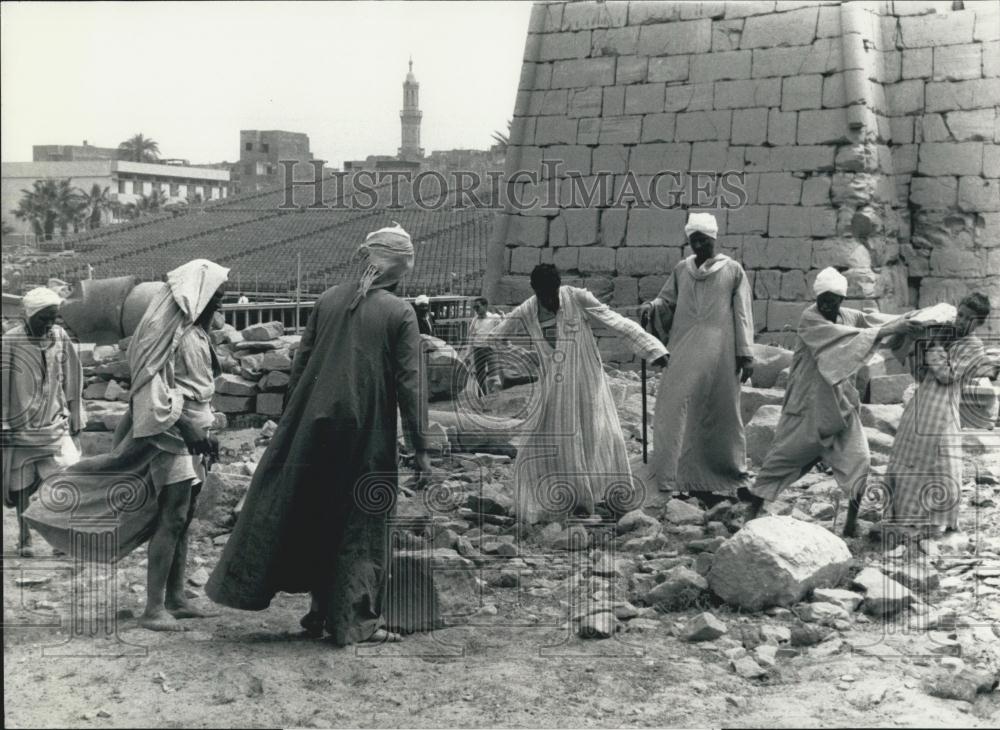 1987 Press Photo Verdi&#39;s Famous Opera &quot;Aida&quot; Performed at Ancient Ruins in Egypt - Historic Images