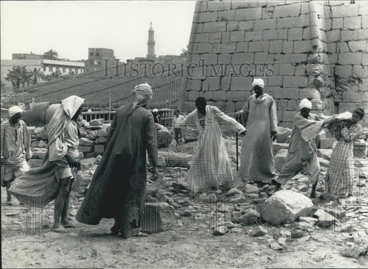 1987 Press Photo Verdi's Famous Opera "Aida" Performed at Ancient Ruins in Egypt - Historic Images