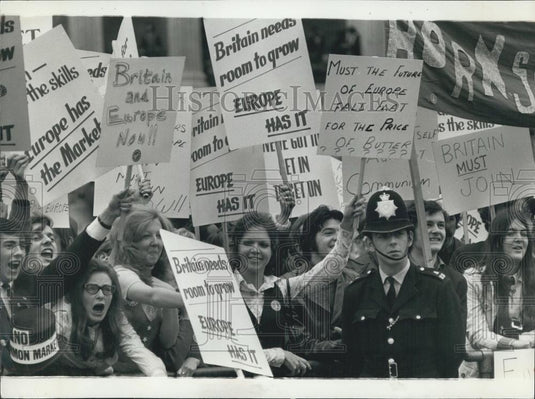 1971 Press Photo Youth for Europe" rally" - Historic Images