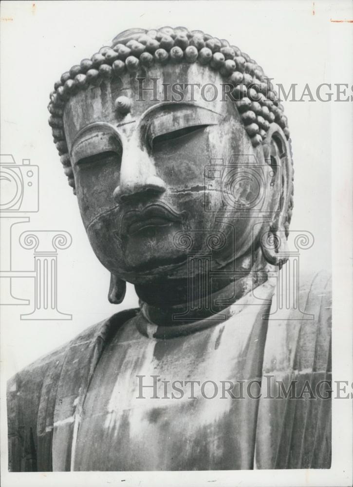 1960 Press Photo Huge Japanese Buddha - Historic Images