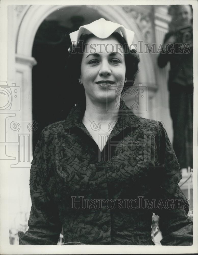 Press Photo Costa Rican envoy to Britain ,Senora Virginia Gallagos - Historic Images