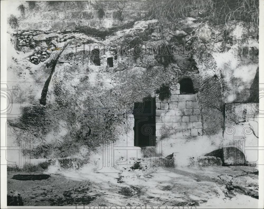 1967 Press Photo Garden Tomb In Jerusalem Where Christ Was Buried - Historic Images