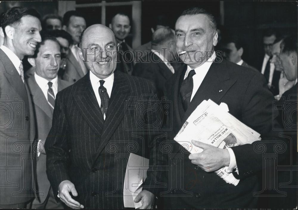 1958 Press Photo M Houdet & M. Jacquinot - Historic Images