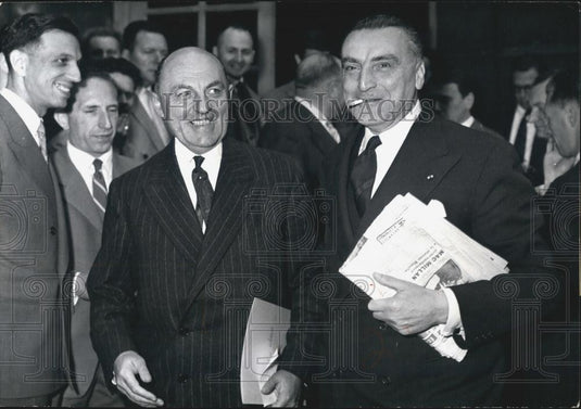 1958 Press Photo M Houdet & M. Jacquinot - Historic Images