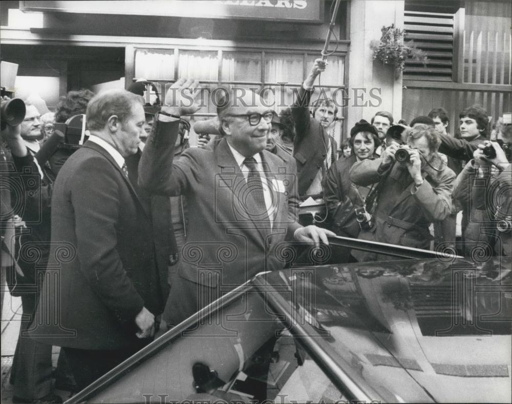 1981 Press Photo Social Dems Launch New Party Shirley Wms/Roy Jenkins/Wm Rogers - Historic Images