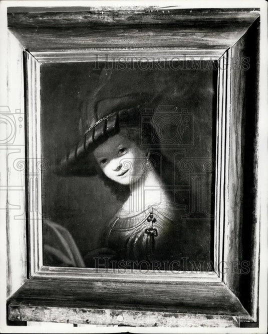 1957 Press Photo "The Portrait of Saskia" by Rembrandt - Historic Images