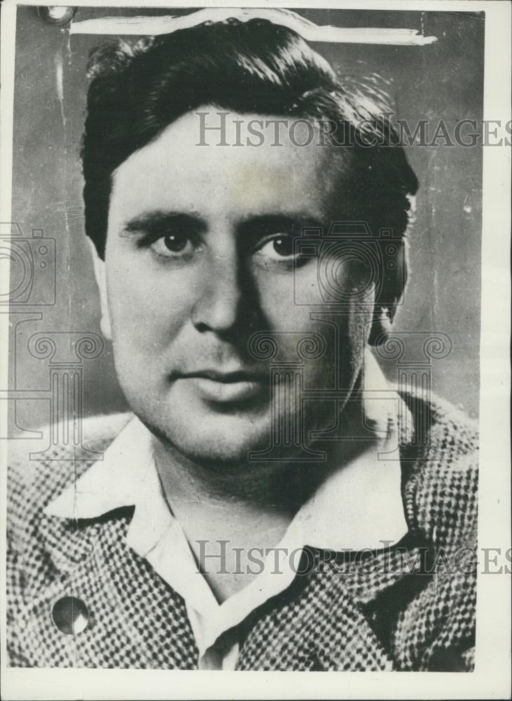 1959 Press Photo Donald Hume Brown Lee John Suspected Gunman Bank Robbery Zurich - Historic Images