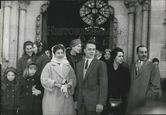 1956 Press Photo Princess Helen's Engagement celebrated in France - Historic Images