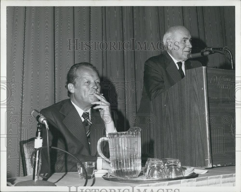 Press Photo The Honorable Willy Brandt - Historic Images