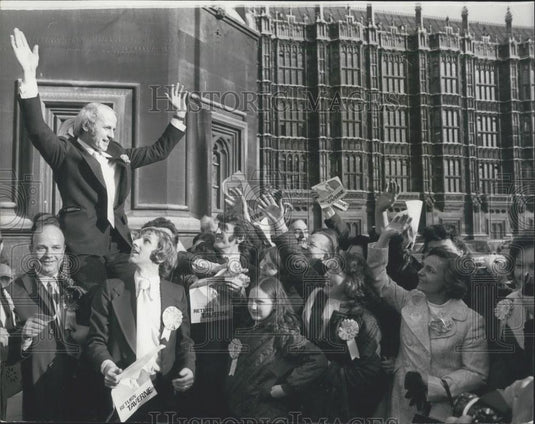 1973 Press Photo Democratic Labor Candidate Dick Taverne At House Of Commons - Historic Images