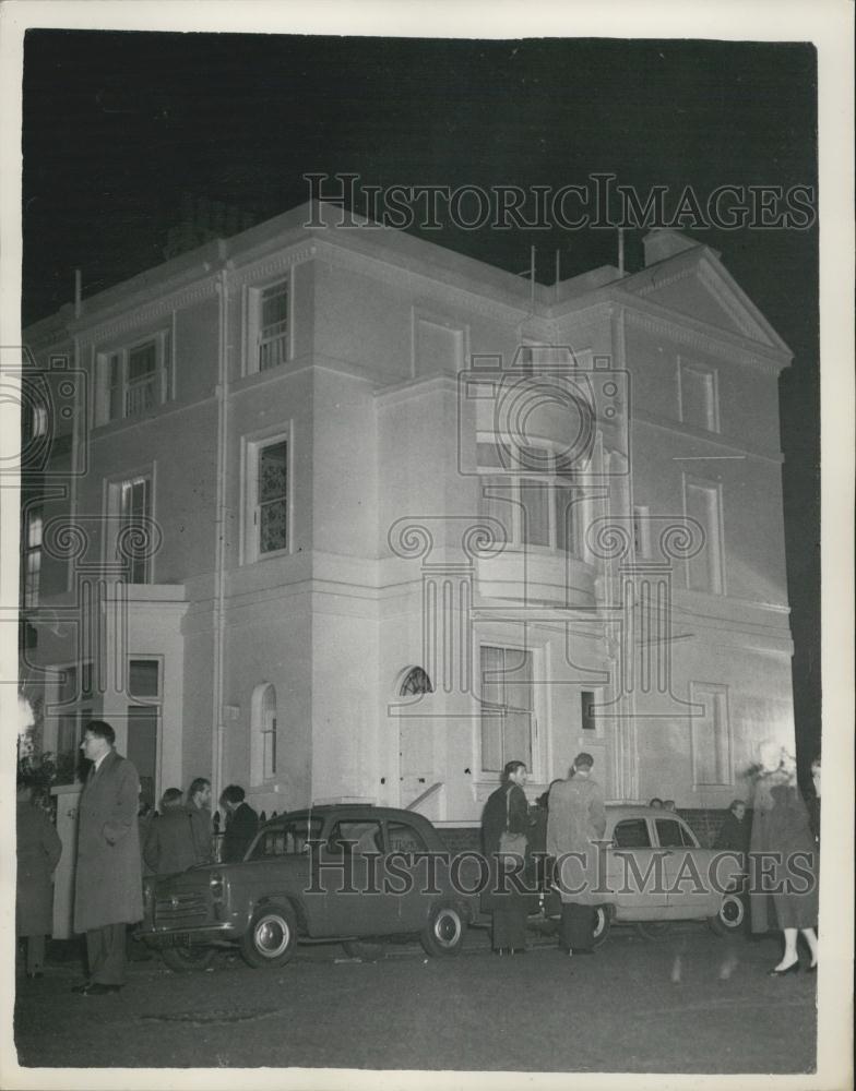 1955 Press Photo Home Mark Bonham Carter Party Princess Margaret Townsend - Historic Images