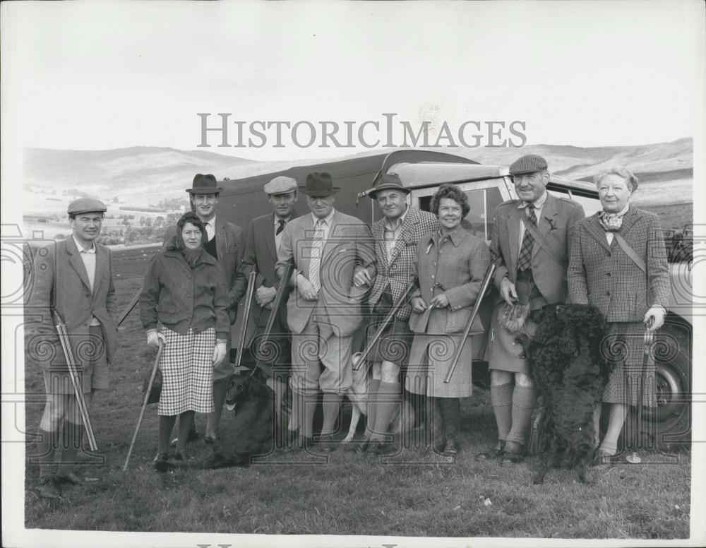 1960 Press Photo Grouse shooting at Turrerich - Historic Images